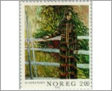 Used NK 916   "Tone Veli at the Fence, Henrik Sorensen Multicolor 2 Krone