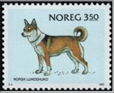 Used NK 928   Norsk Lundehund - Hunting Dog Multicolor 3.5 Krone