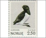 Used NK 932   Dovekie (Alle alle) Multicolor 2.5 Krone