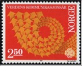 Used NK 935   World Communications Year Multicolor 2.5 Krone