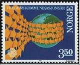 Used NK 936   Int. Communications Year Multicolor 3.5 Krone