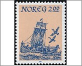Used NK 939   Ships Brown red,Bright violet ultramarine 2 Krone