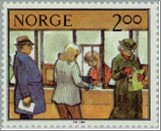 Used NK 944   Working and postal life Multicolor 2 Krone