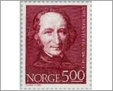 Used NK 951   Christopher Hansteen (1784-1873) geophysicist, astronomer & Purple 5 Krone