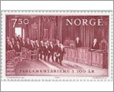 Used NK 961   Parliament Dark brown carmine 7.5 Krone