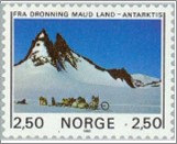 Used NK 966   Sagbladet Ridge, Queen Maud Land Antarctic Multicolor 2.5 Krone