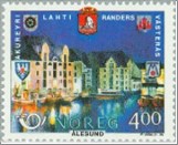 Used NK 997   Sister towns of Ålesund Multicolor 4 Krone