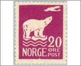 Mint NK 135 Polar Bear and Aeroplane 20 Øre Purple