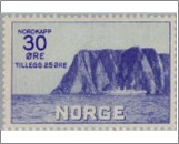 Mint NK 183 The North Cape I 30 Øre Ultramarine