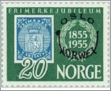 Mint NK 428 Stamp exhibition Norwex - Oslo 20 Øre Blue,Dark green