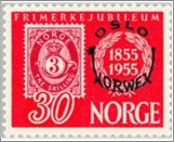 Mint NK 429 Stamp exhibition Norwex - Oslo 30 Øre Carmine rose