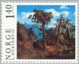Mint NK 781 Old Pine Trees by Lars Hertervig (1865) Multicolor 1.4 Krone