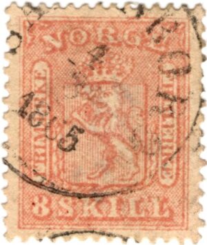 Coat of Arms 8 Skilling Bright pink