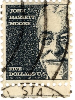 USA 1973 Used SC1295a John Bassett Moore Black 5 Dollar 1973