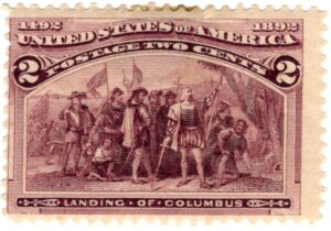 USA 1893 Mint SC231 Landing of Columbus Brown violet 2 Cent 1893