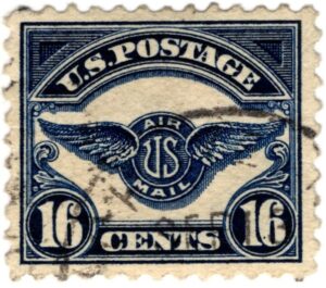USA 1923 Used SCC5 Air Service Emblem Dark blue 16 Cent 1923