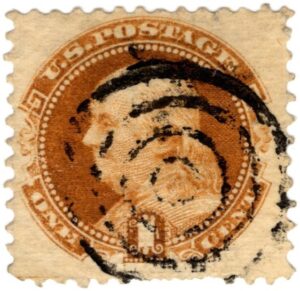 USA 1869 Used SC112 Benjamin Franklin Buff 1 Cent 1869