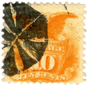 USA 1869 Used SC116 Eagle and Shield Yellow 10 Cent 1869