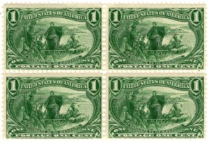 USA 1898 Mint SC285 Jacques Marquette (1637-1675), French Jesuit missionary Dark yellow green 1 Cent 1898