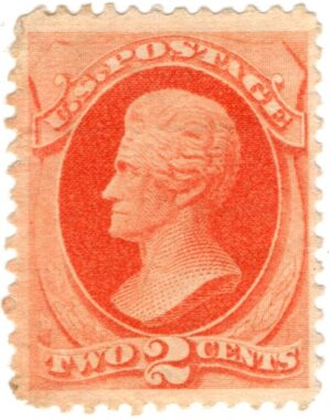USA 1878 Mint Stamp SC 183 Andrew Jackson Vermilion 2 Cent 1878