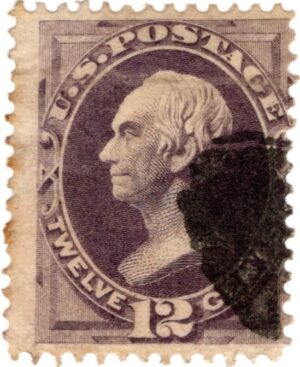 USA 1874 Used Stamp SC 162 Henry Clay Blackish violet 12 Cent 1874