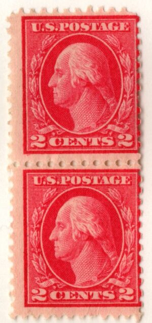 USA 1912 Mint Stamp SC 406 George Washington Carmine 2 Cent 1912