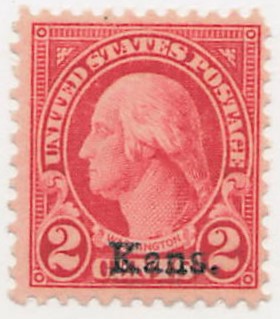 USA 1929 Mint No Gum Stamp SC 660 George Washington Carmine 2 Cent 1929