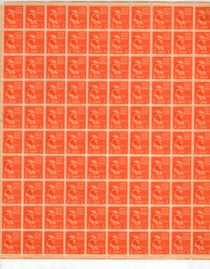 USA 1938 Mint Sheet SC 803 Benjamin Franklin Deep orange 0.5 Cent 1938 Full Sheet