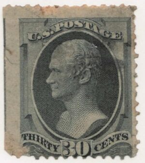 USA 1874 Used Stamp SC 165 Alexander Hamilton Grey black 30 Cent 1874