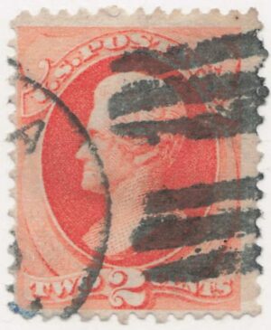 USA 1875 Used Stamp SC 178 Andrew Jackson Vermilion 2 Cent 1875