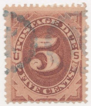 USA 1879 Used Stamp SC J4 Postage Due Brown 5 Cent 1879
