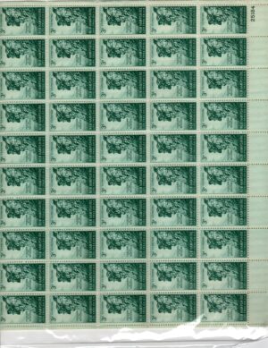 USA 1955 Mint Sheet SC1068SH Great Stone Face Green 3 Cent 1955