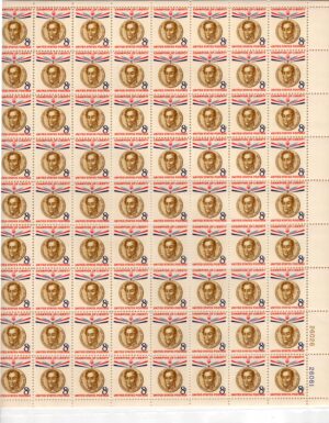 USA 1958 Mint Sheet SC1111SH Simon Bolivar, South American Freedom Fighter Multicolor 8 Cent 1958