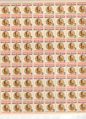 USA 1958 Mint SC1118SH Sheet Lajos Kossuth Multicolor 8 Cent 1958