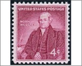 USA 1958 Mint SC1121 Noah Webster (1758-1843) Carmine rose 4 Cent 1958