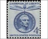 USA 1959 Mint SC1125 José de San Martín (1778-1850), Argentine political leader Blue 4 Cent 1959