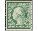 USA 1916 Mint SC490 George Washington Green 1 Cent 1916