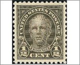 USA 1925 Mint SC551 Nathan Hale (1755-1776), American Soldier and Spy Olive brown 0.5 Cent 1925