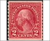 USA 1923 Mint SC599 George Washington Carmine 2 Cent 1923