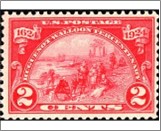 USA 1924 Mint SC615 Walloons Landing at Fort Orange (1624) Carmine rose 2 Cent 1924