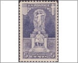 USA 1926 Mint SC628 John Ericsson (1803-1889), Swedish-American inventor Grey lilac 5 Cent 1926