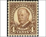 USA 1930 Mint Stamp SC 685 William Howard Taft (1857-1930), 27th President of the USA Brown 4 Cent 1930