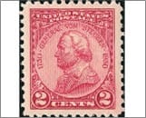 USA 1930 Mint SC689 Major General Friedrich Wilhelm von Steuben (1730-1794) Carmine rose 2 Cent 1930
