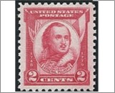 USA 1931 Mint SC690 Brigadier General Casimir Pulaski (1745-1779) Carmine rose 2 Cent 1931