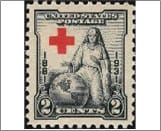 USA 1931 Mint SC702 The Greatest Mother (1930), poster by Lawrence Wilbur Red,Black 2 Cent 1931