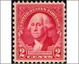 USA 1932 Mint SC707 George Washington Carmine rose 2 Cent 1932