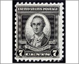 USA 1932 Mint SC712 George Washington Black 7 Cent 1932