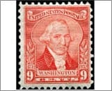 USA 1932 Mint SC714 George Washington Bright red 9 Cent 1932