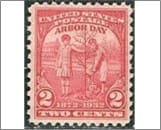 USA 1932 Mint SC717 Boy and Girl Planting Tree Carmine rose 2 Cent 1932