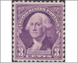 USA 1932 Mint SC720 George Washington Deep violet 3 Cent 1932